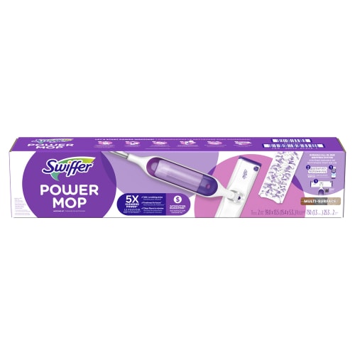 Swiffer PowerMop Multi-Surface Mop Kit for Floor Cleaning, Fresh Scent, Mopping Kit Includes Mop